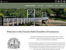 Tablet Screenshot of granitefallschamber.com